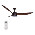 Lucci air 512912 - LED Stropni ventilator AIRFUSION NORDIC LED/20W/230V bron + Daljinski upravljalnik