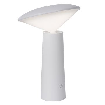 Lucide 02807/04/31 - LED Zatemnitven na dotik zunanji svetilka JIVE LED/3W/5V 3000/4750/6500K IP44 bela