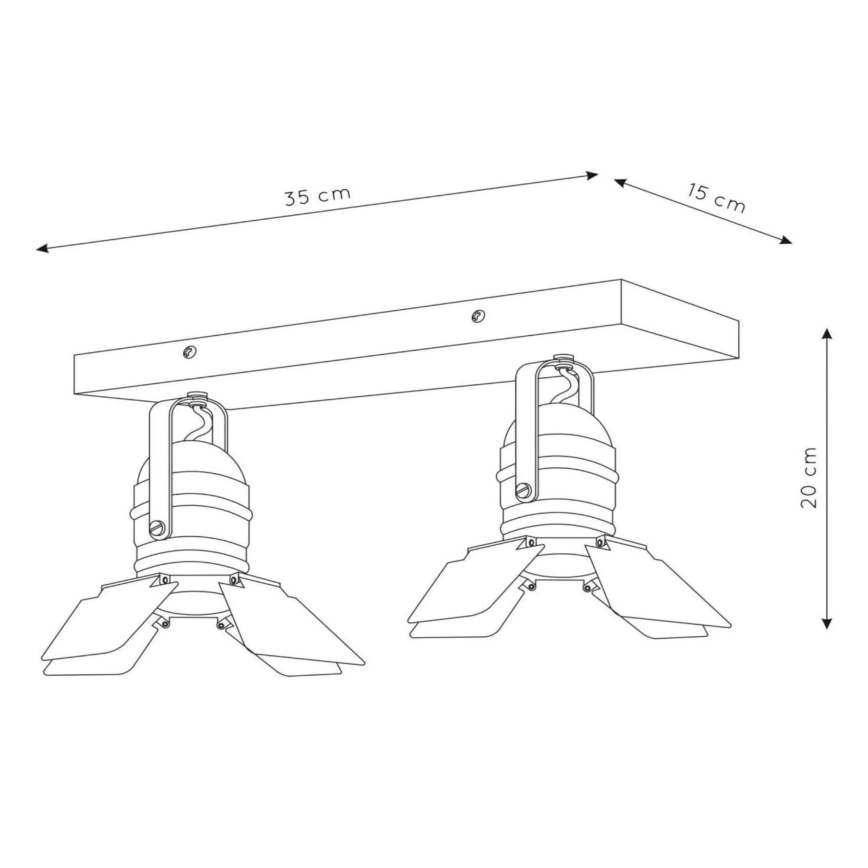 Lucide 17997/02/66 - Reflektor PICTO 2xGU10/35W/230V roza