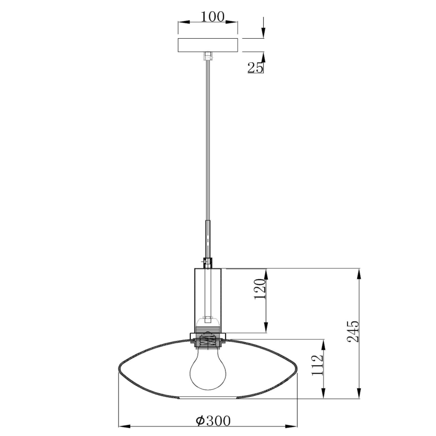 Lucide 25413/01/02 - Lestenec na vrvici SINGALA 1xE27/60W/230V