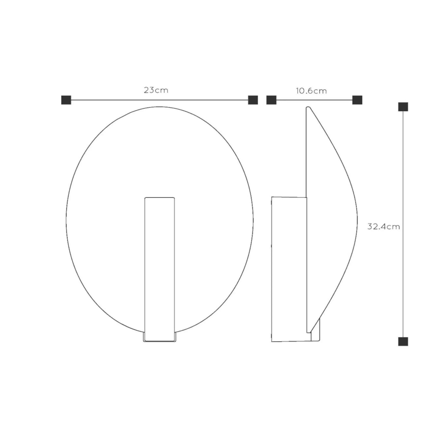 Lucide 27818/09/30 - LED Zunanja stenska svetilka LAREDO LED/9W/230V IP54 črna