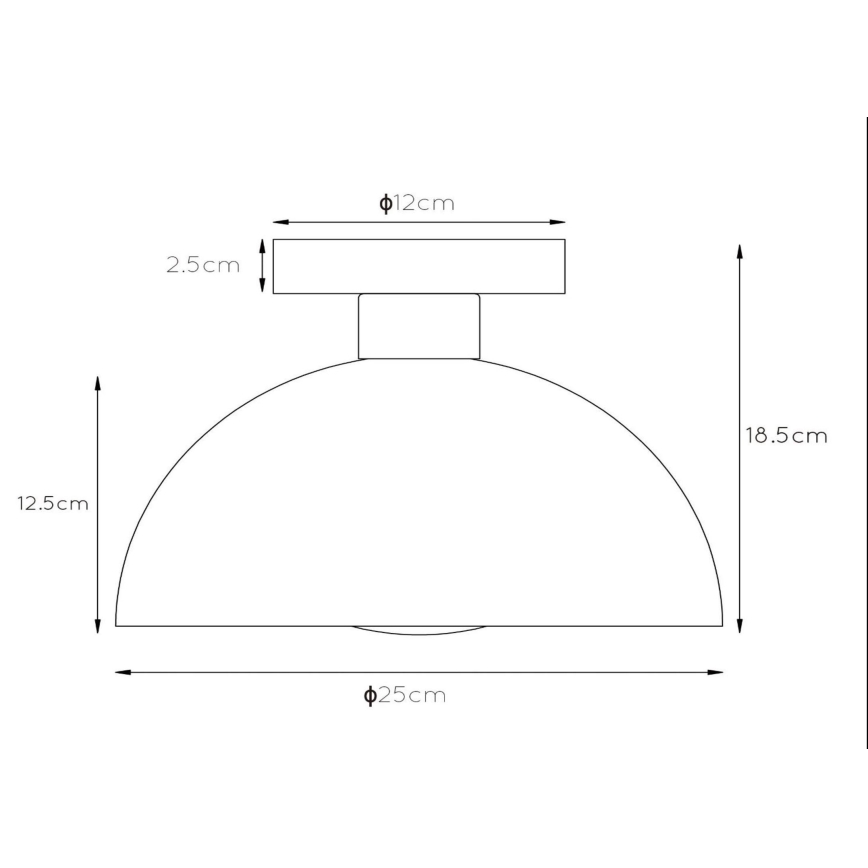 Lucide 45196/01/33 - Stropna svetilka SIEMON 1xE27/40W/230V zelena