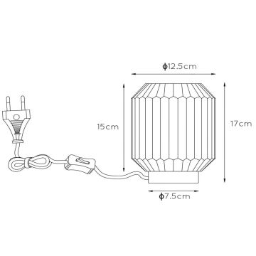 Lucide 45595/01/31 - Namizna svetilka SUENO 1xE14/40W/230V krem barva