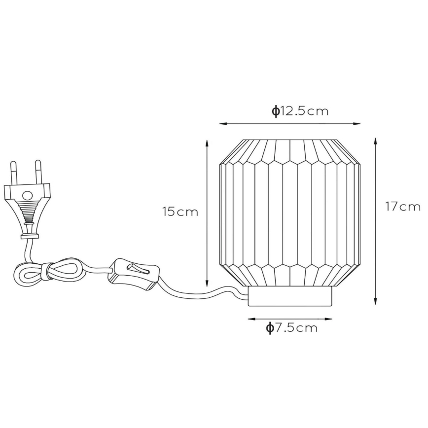 Lucide 45595/01/31 - Namizna svetilka SUENO 1xE14/40W/230V krem barva