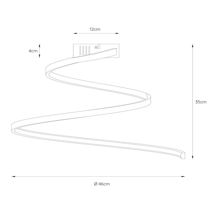 Lucide 46199/25/31 - LED Zatemnitveni nadgradni lestenec MAXENCE LED/24W/230V bela