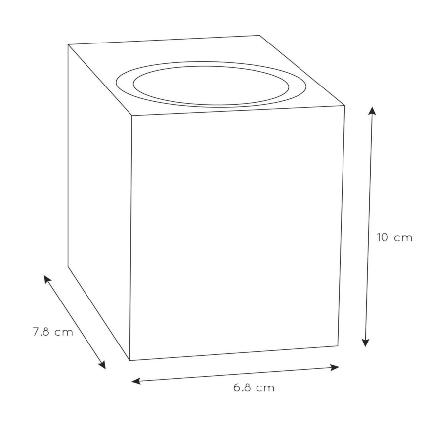 Lucide 69800/01/30 - Zunanja stenska svetilka ZARO 1xGU10/35W/230V IP44 črna