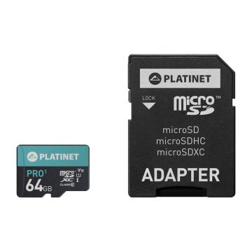 MicroSDXC 64GB U1 Pro 70MB/s + SD Adapter