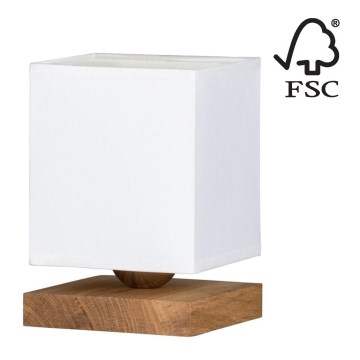 Namizna svetilka INGER 1xE27/25W/230V hrast - FSC certifikat