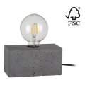 Namizna svetilka STRONG DOUBLE 1xE27/25W/230V beton - FSC certifikat