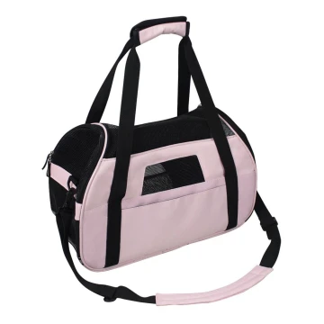 Nobleza - Prenosna torba za psa 43 cm roza