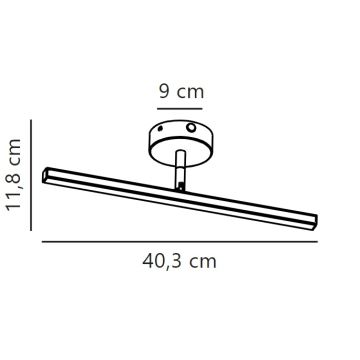 Nordlux - LED Kopalniška luč za osvetlitev ogledala IP LED/6,2W/230V IP44 40 cm bela