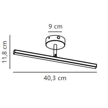 Nordlux - LED Kopalniška luč za osvetlitev ogledala IP LED/6,2W/230V IP44 40 cm mat krom