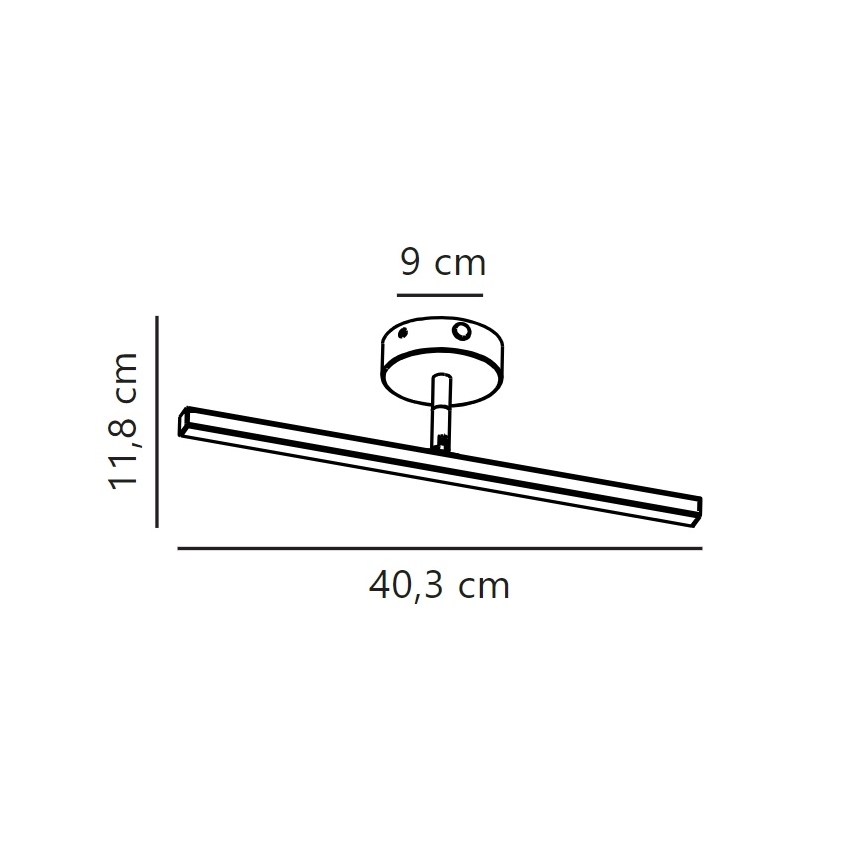 Nordlux - LED Kopalniška luč za osvetlitev ogledala IP LED/6,2W/230V IP44 40 cm mat krom