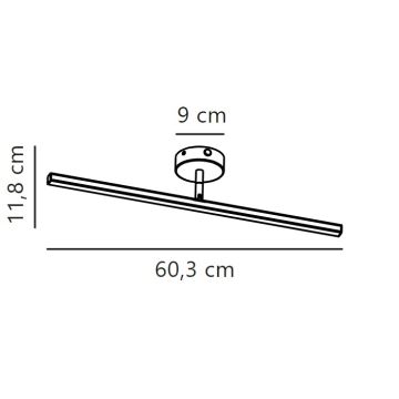 Nordlux - LED Kopalniška luč za osvetlitev ogledala IP LED/7,2W/230V IP44 60 cm bela