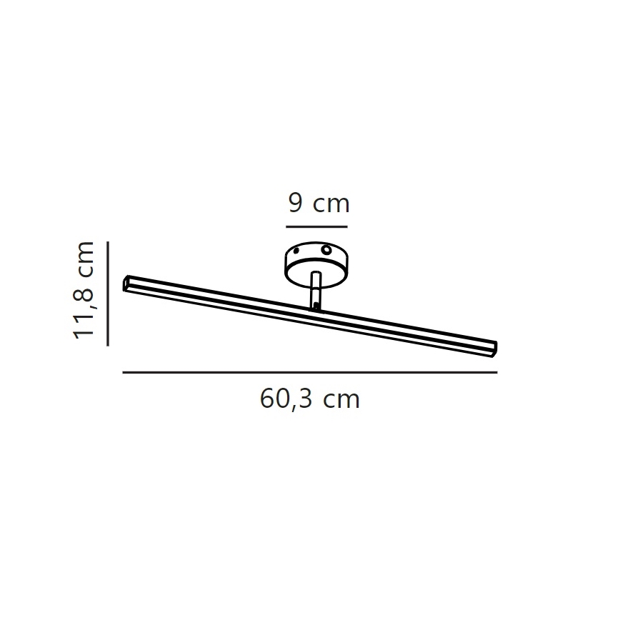 Nordlux - LED Kopalniška luč za osvetlitev ogledala IP LED/7,2W/230V IP44 60 cm mat krom