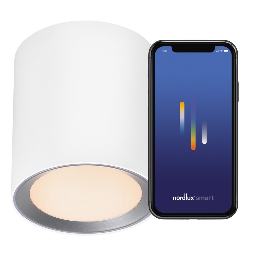 Nordlux - LED Zatemnitveni kopalniški reflektor LANDON SMART LED/8W/230V 2700-6500K IP44 bela