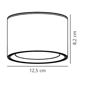 Nordlux - LED Kopalniški reflektor LANDON LED/6,5W/230V IP44 bela