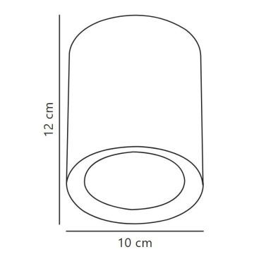 Nordlux - LED Reflektor FALLON LONG LED/5,5W/230V bela