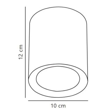 Nordlux - LED Reflektor FALLON LONG LED/5,5W/230V črna