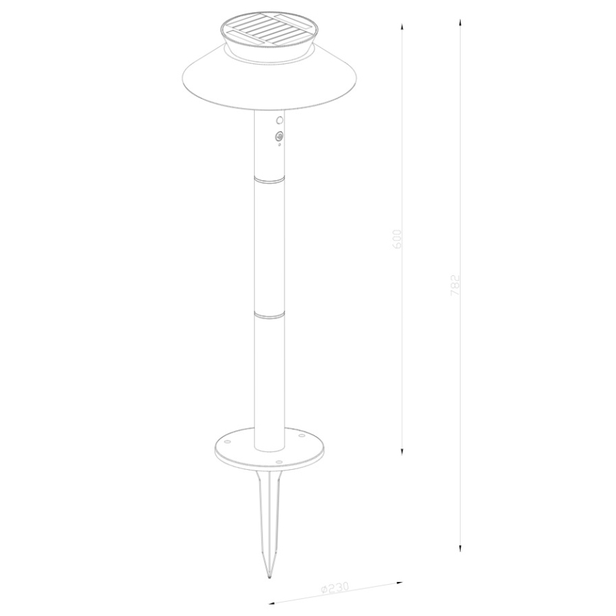 Nordlux - LED Solarna svetilka s senzorjem JUSTINA LED/5W/3,7V IP44