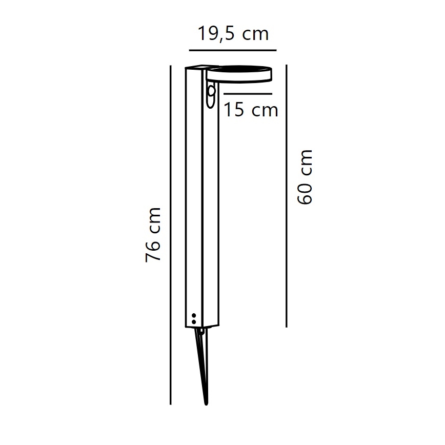 Nordlux - LED Solarna svetilka s senzorjem RICA LED/5W/3,7V IP44