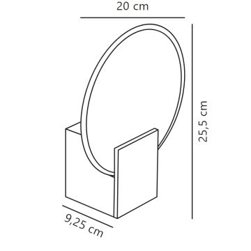 Nordlux - LED Zatemnitvena kopalniška stenska svetilka HESTER LED/9,5W/230V IP44 bela