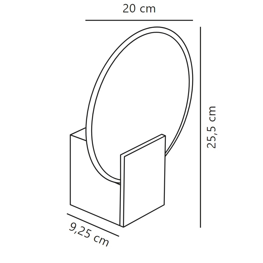 Nordlux - LED Zatemnitvena kopalniška stenska svetilka HESTER LED/9,5W/230V IP44 bela