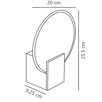 Nordlux - LED Zatemnitvena kopalniška stenska svetilka HESTER LED/9,5W/230V IP44 bež