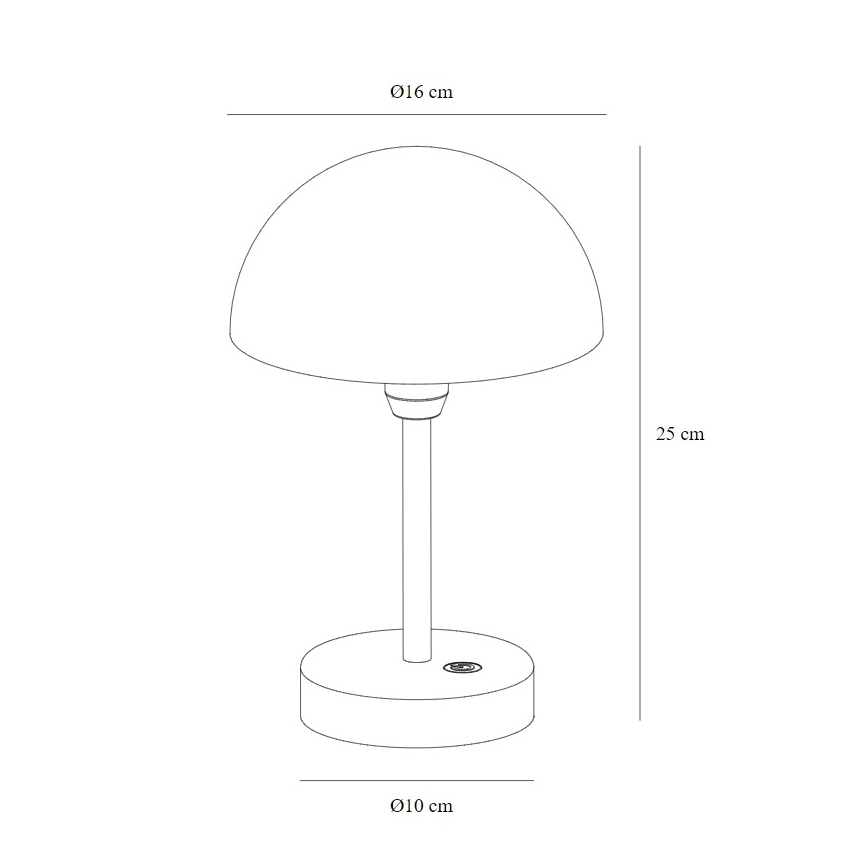 Nordlux - LED Zatemnitvena polnilna zunanja namizna svetilka ELLEN LED/2,8W/3,7V IP44 bež