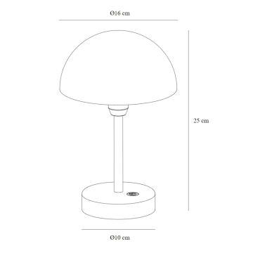 Nordlux - LED Zatemnitvena polnilna zunanja namizna svetilka ELLEN LED/2,8W/3,7V IP44 zelena