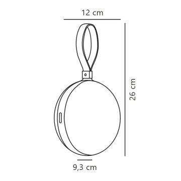 Nordlux- LED Zatemnitvena zunanja prenosna svetilka BRING TO-GO LED/1W/3,7V IP54 zelena