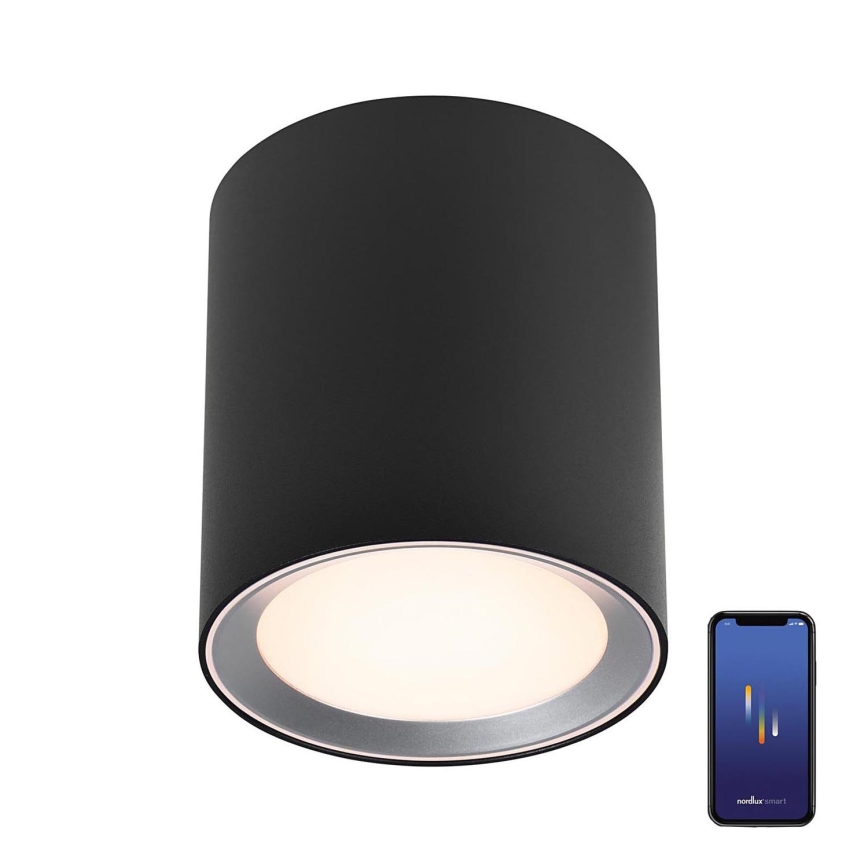 Nordlux - LED Zatemnitveni kopalniški reflektor LANDON SMART LED/8W/230V 2700-6500K IP44 črna