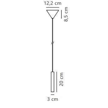 Nordlux - LED Zatemnitveni lestenec na vrvici OMARI LED/4,4W/230V bela