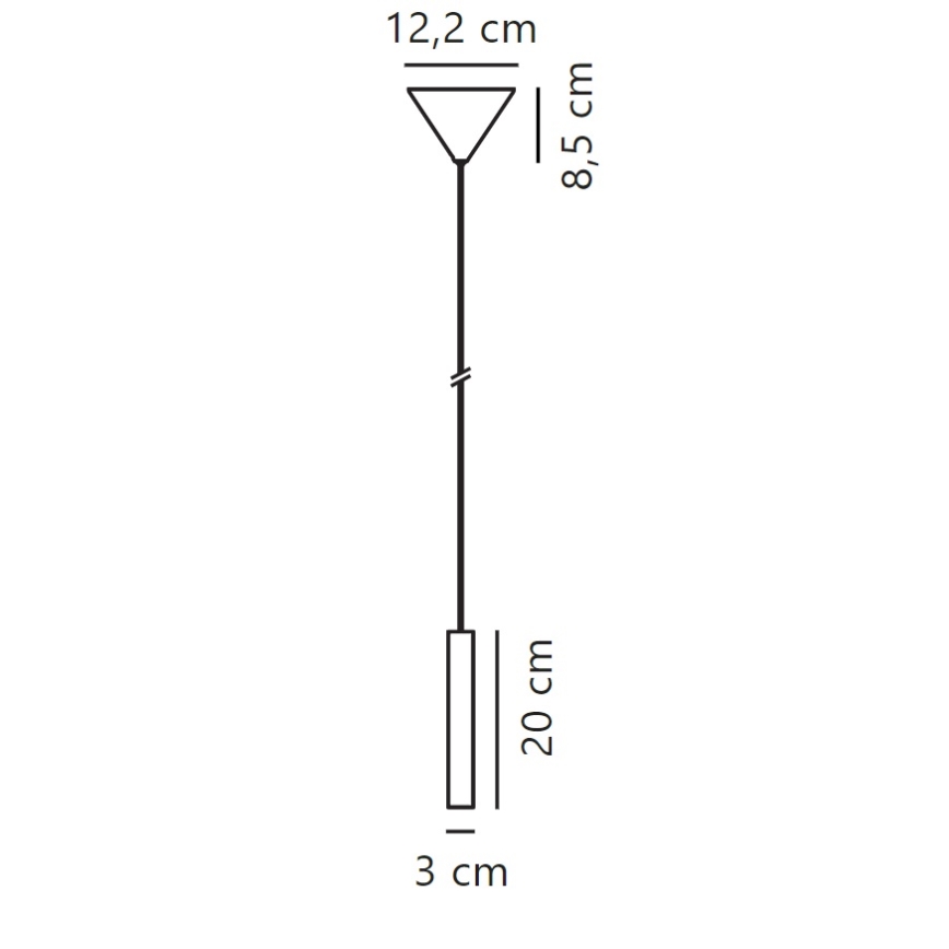 Nordlux - LED Zatemnitveni lestenec na vrvici OMARI LED/4,4W/230V bela