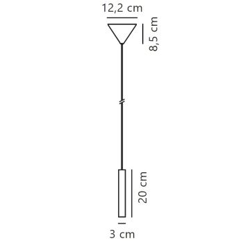 Nordlux - LED Zatemnitveni lestenec na vrvici OMARI LED/4,4W/230V črna