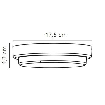 Nordlux - LED Zunanja stenska svetilka CUBA LED/6,5W/230V IP54 pr. 17,5 cm bela