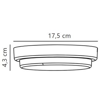 Nordlux - LED Zunanja stenska svetilka CUBA LED/6,5W/230V IP54 pr. 17,5 cm črna