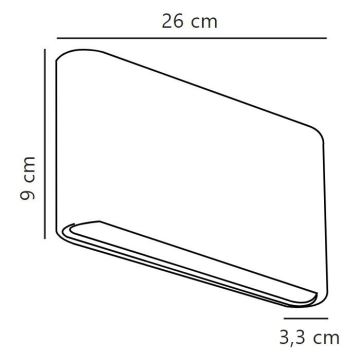 Nordlux - LED Zunanja stenska svetilka KINVER LED/10W/230V IP54 črna