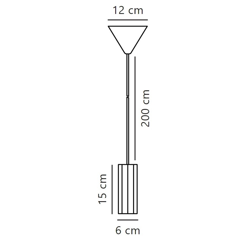 Nordlux - Lestenec na vrvici ALANIS 1xGU10/15W/230V