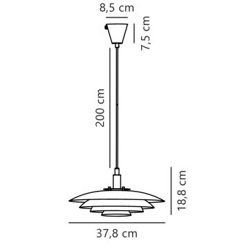 Nordlux - Lestenec na vrvici BRETAGNE 1xG9/25W/230V antracit