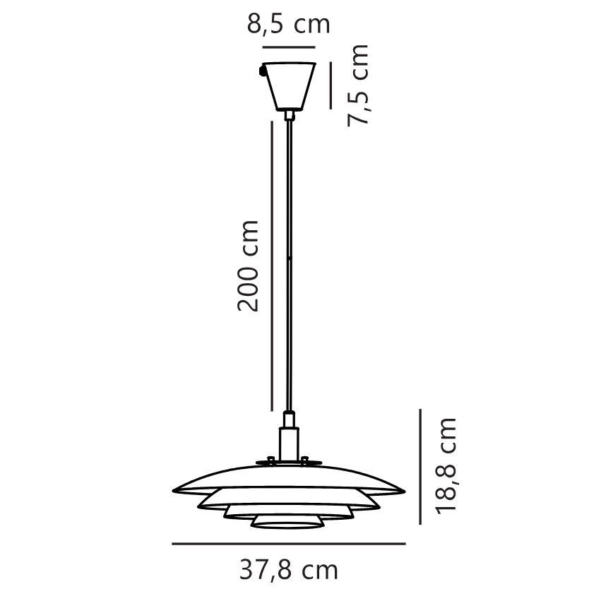 Nordlux - Lestenec na vrvici BRETAGNE 1xG9/25W/230V antracit