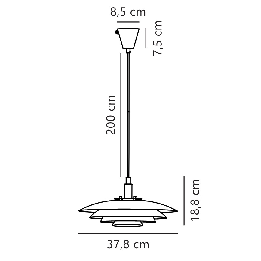 Nordlux - Lestenec na vrvici BRETAGNE 1xG9/25W/230V bela