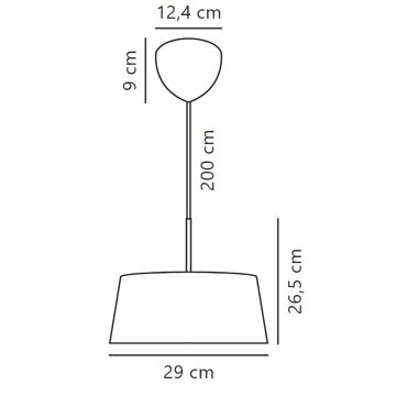 Nordlux - Lestenec na vrvici CLASI 3xE14/10W/230V pr. 29 cm