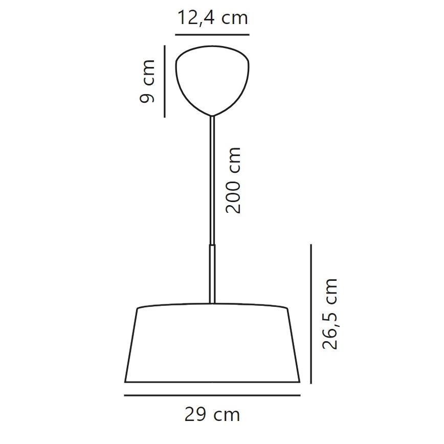 Nordlux - Lestenec na vrvici CLASI 3xE14/10W/230V pr. 29 cm