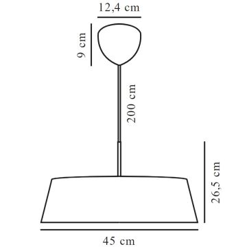 Nordlux - Lestenec na vrvici CLASI 3xE14/15W/230V pr. 45 cm