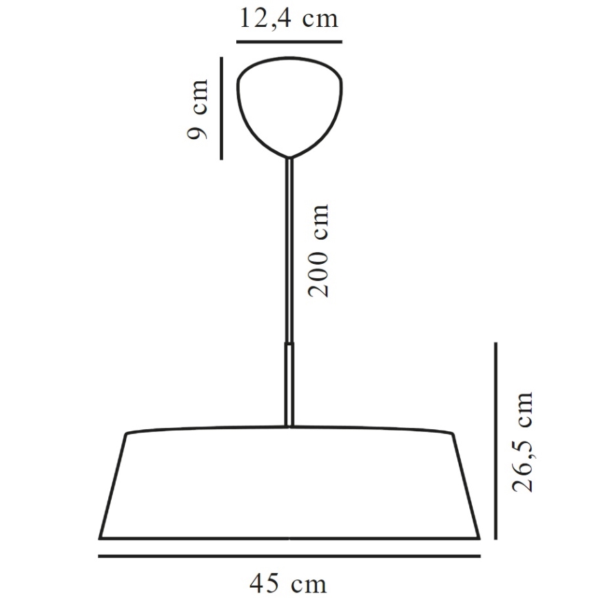 Nordlux - Lestenec na vrvici CLASI 3xE14/15W/230V pr. 45 cm