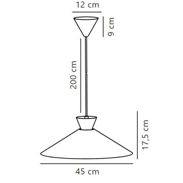 Nordlux - Lestenec na vrvici DIAL 1xE27/40W/230V pr. 45 cm bela