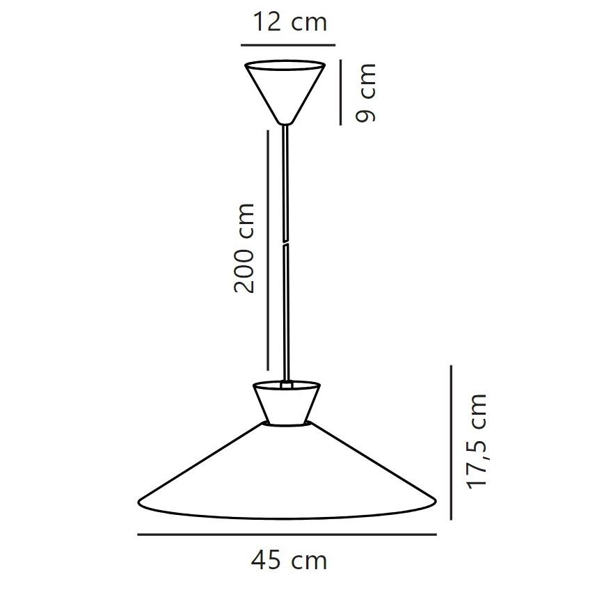 Nordlux - Lestenec na vrvici DIAL 1xE27/40W/230V pr. 45 cm bela