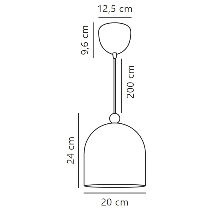 Nordlux - Lestenec na vrvici GASTON 1xE27/40W/230V bela