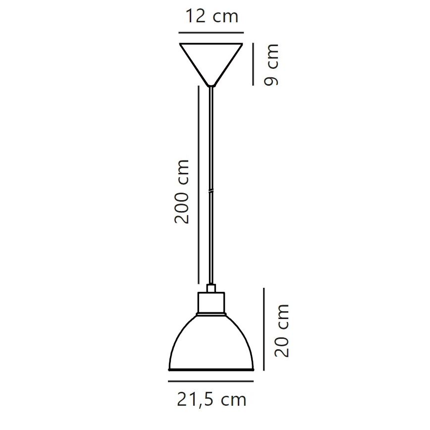 Nordlux - Lestenec na vrvici POP 1xE27/40W/230V antracit